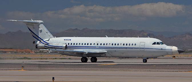 BAC 1-11 N162W Northrop-Grumman radar testbed, Phoenix-Mesa GAteway Airport, May 23, 2010